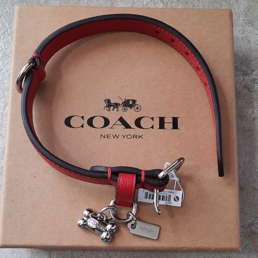 New Coach Dog Collar Small